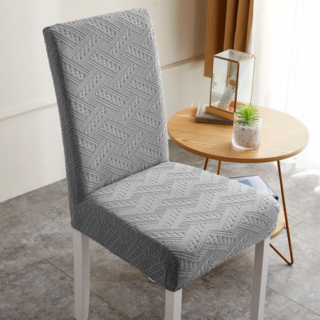 Funda para silla ajustable gris, poliéster