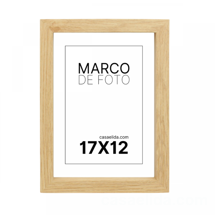 Marco de foto beige, 20x15cm, madera mdf