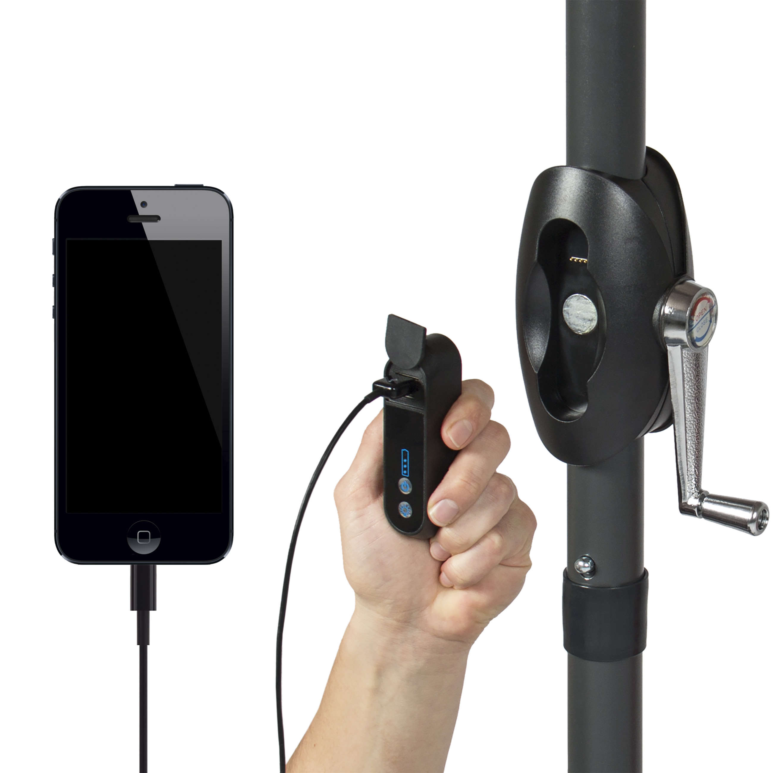 BCP 10ft Solar Patio Umbrella w/ USB Charger, Portable Power Bank | eBay