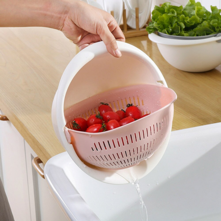 Escurridor giratorio rosado, 12xØ23cm