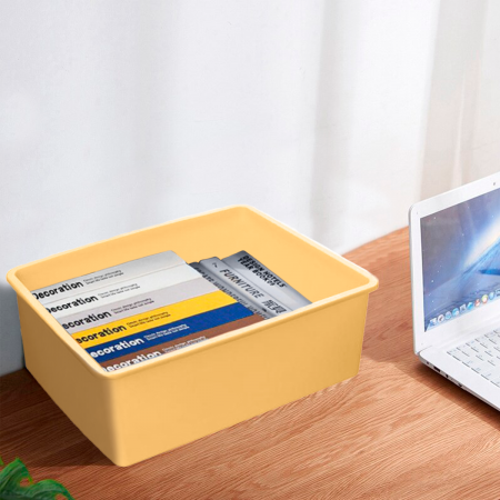 Caja organizadora amarillo, 14.5x40x28cm