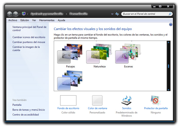 Personalize Windows. Desktop themes | El rincón del Padawan