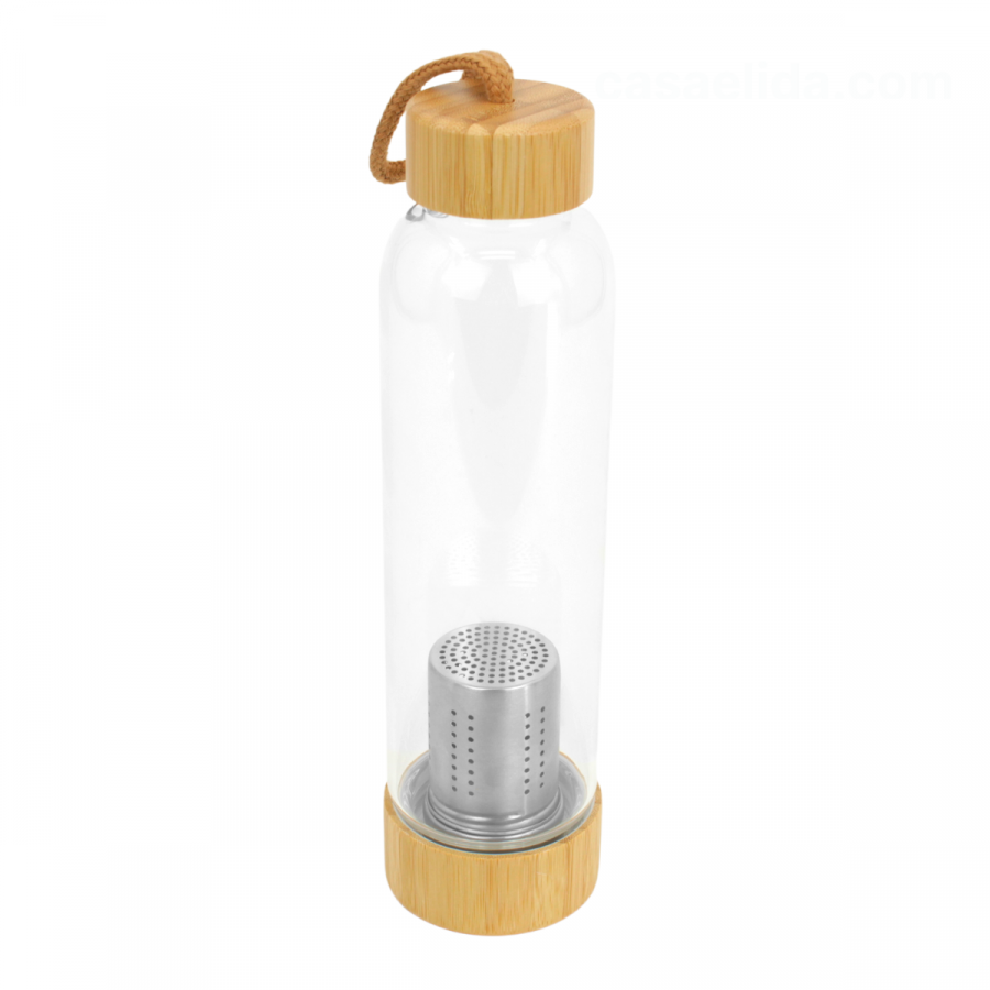 Botella de vidrio con infusor 500ml, borosilicato