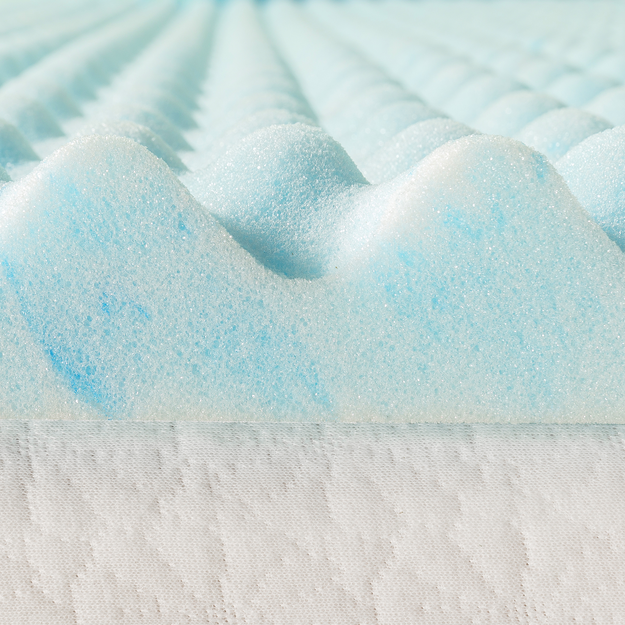 Zinus Swirl Cooling Gel Convoluted Memory Foam Air Flow Mattress Topper Protecto - Picture 11 of 31