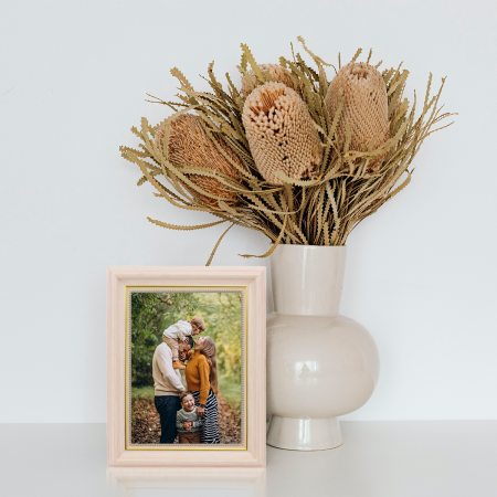 Marco de foto rosado, 25x20.5cm, madera mdf
