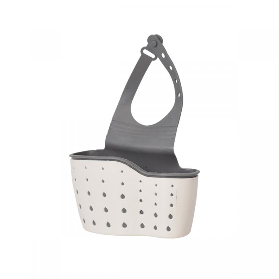 Canasta escurridora para accesorios de limpieza blanco, 23x15.5cm