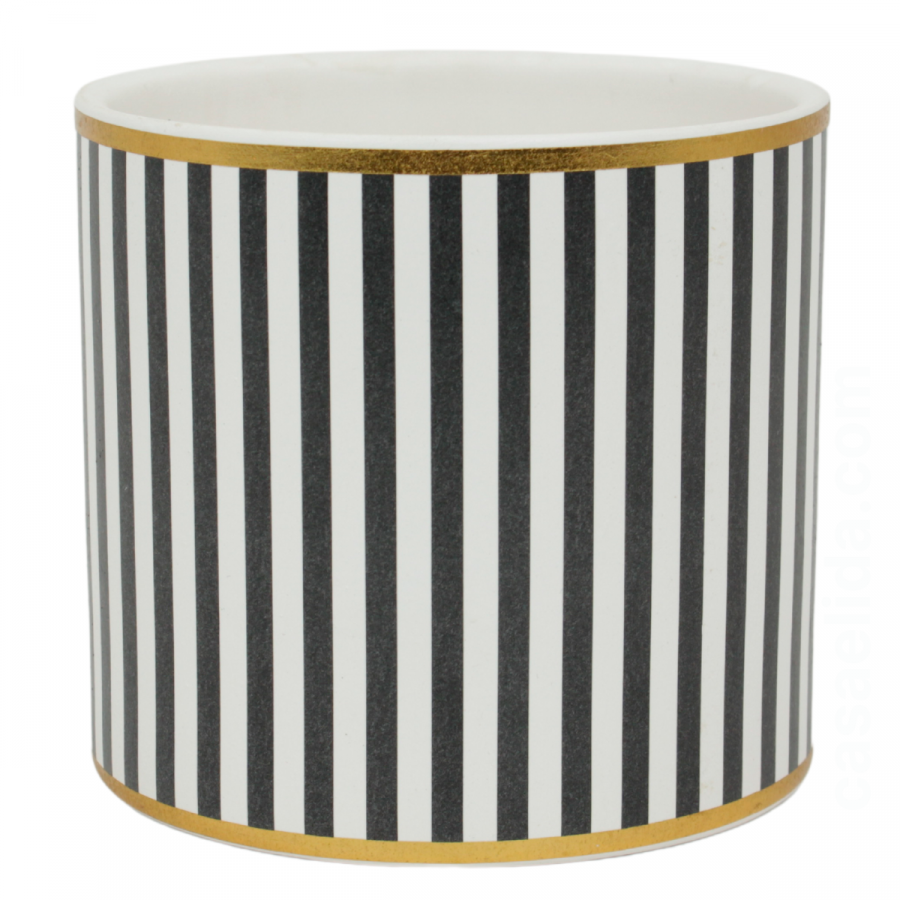 Maceta decorativa 11.5xØ12.5cm, cerámica