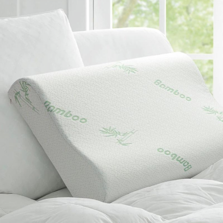 Almohada ergonómica blanco, 10x48x30cm