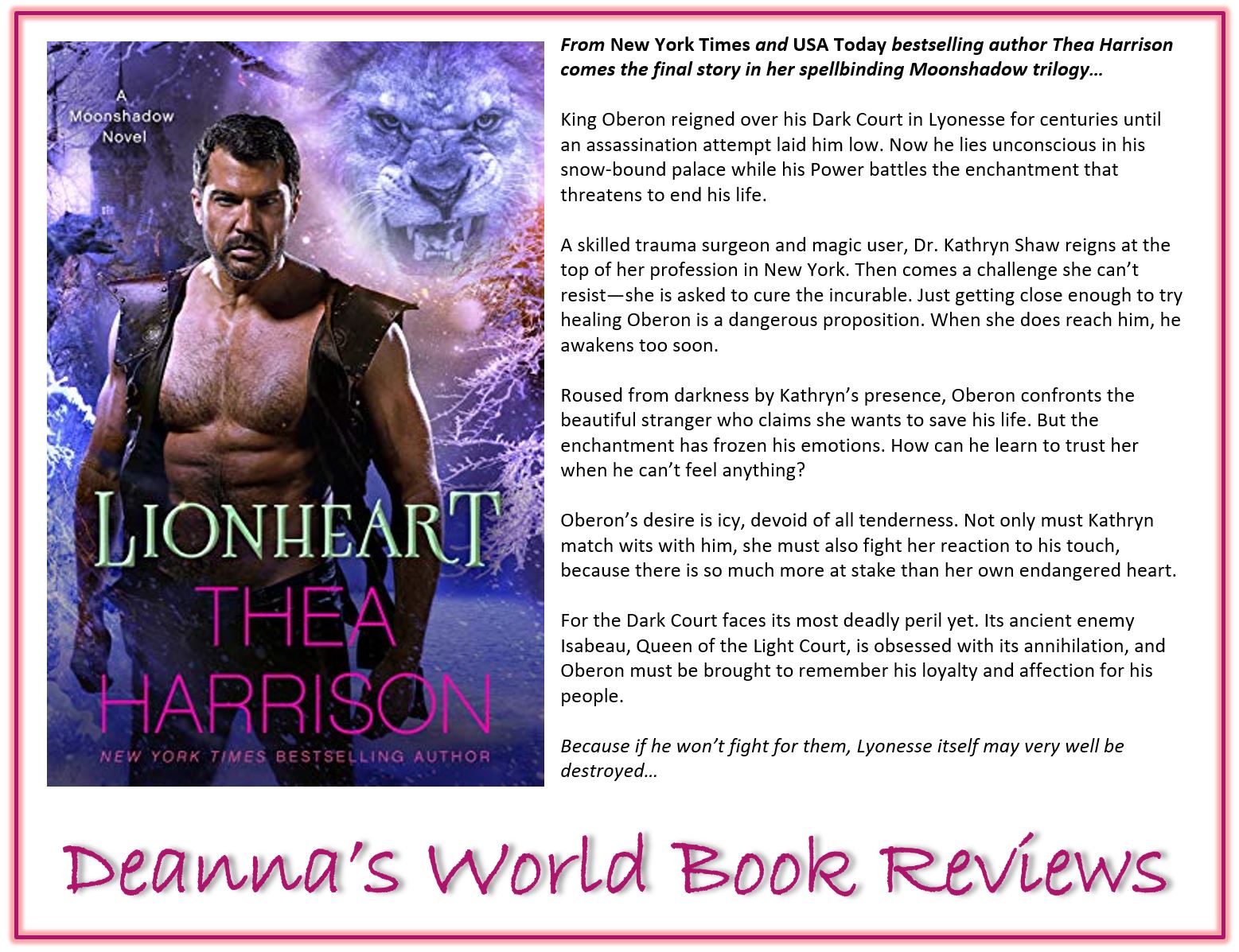 Lionheart by Thea Harrison blurb