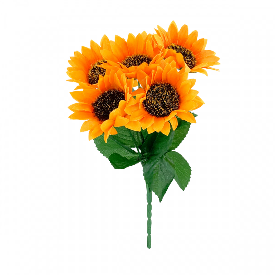 Ramo artificial girasoles, 32cm