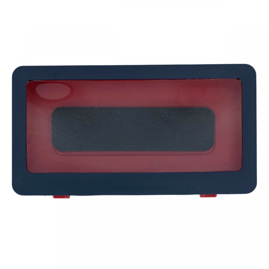 Porta celular impermeable de pared azul/rojo oscuro, 10x19cm