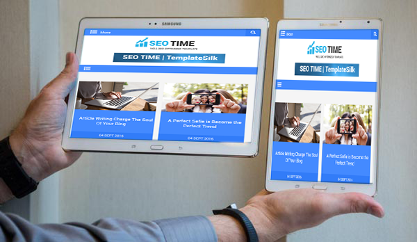 seo time responsive blogger template