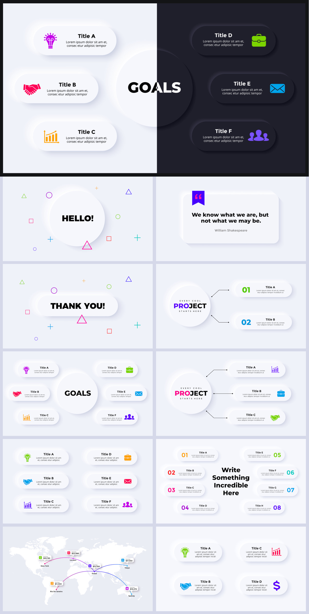 Neumorphic Infographics. PowerPoint Presentation - 2