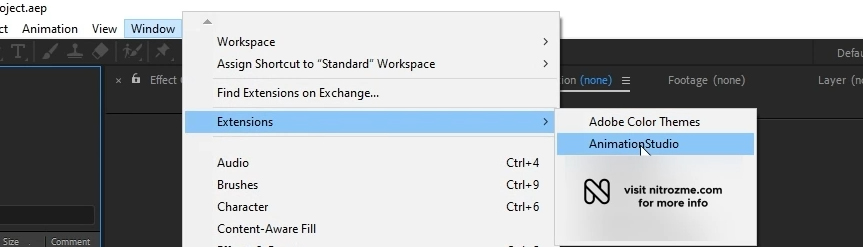 nitrozme animation studio packages for after effects free download