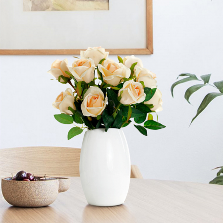 Rama artificial rosas, amarillo, 60cm
