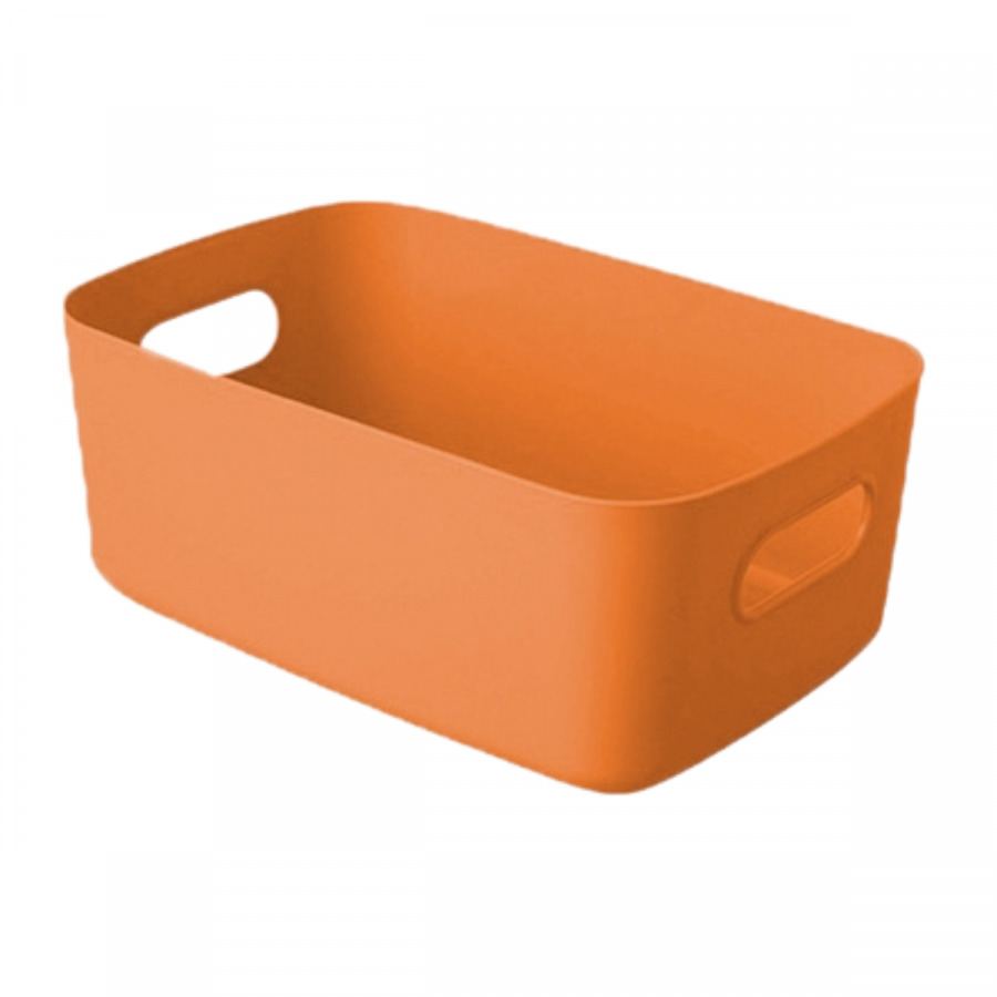 Caja/organizadora anaranjado, 31x19cm
