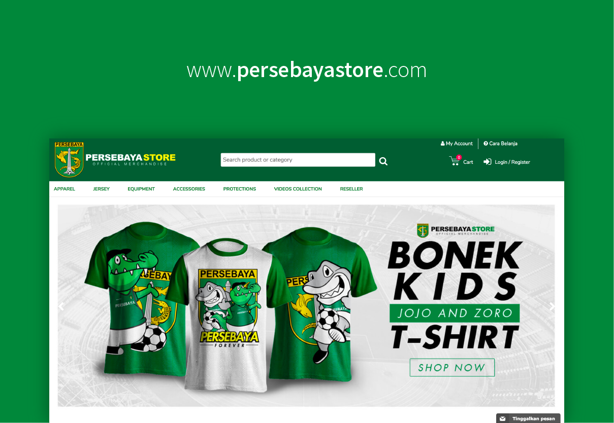 Dapatkan Official Merchandise Persebaya di Persebaya Store!