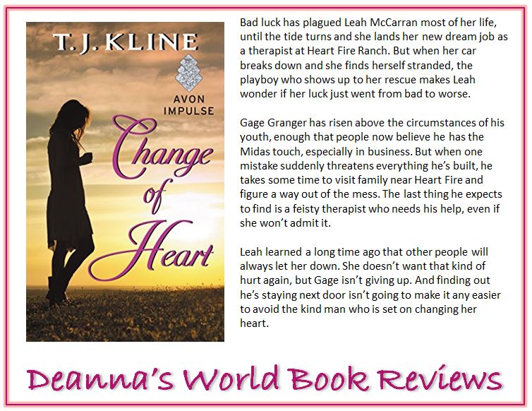 Change of Heart by T J Kline blurb