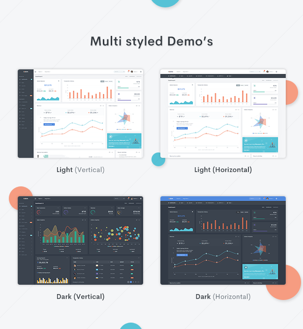 Xeria - Responsive Admin & Dashboard Template - 5