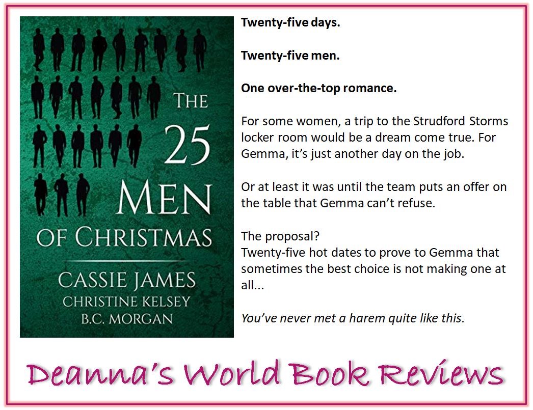 The 25 Men of Christmas by Cassie James, Christine Kelsey, and B C Morgan blurb