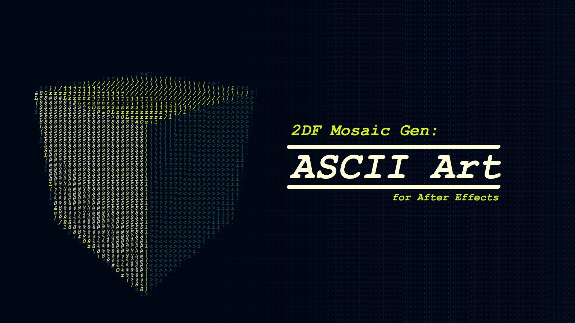 2DF Mosaic Gen - ASCII Art - 1