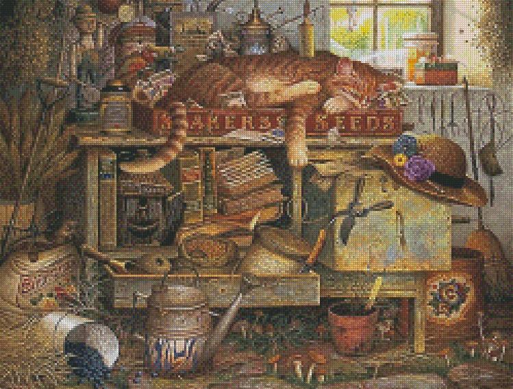 Americana Cross-Stitch: Charles Wysocki