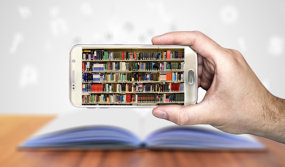 Bookshelf in phone