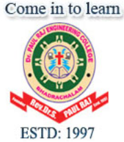 Dr. Paul Raj Engineering College, East Godavari Dist.