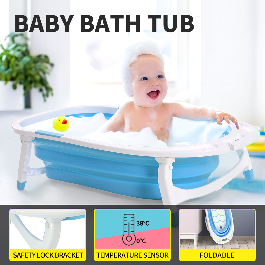 Foldaway Folding Baby Bath Tub - Baby Bath Tub Infant Toddlers Foldable
