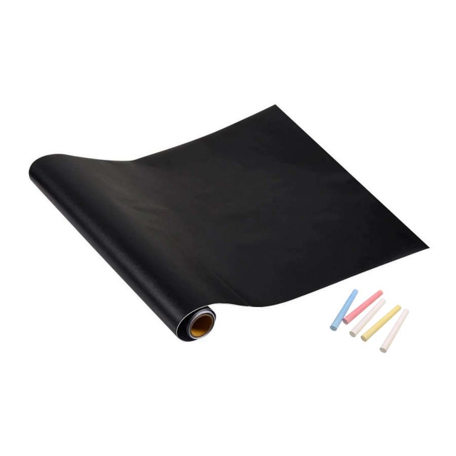 Rollo de pizarra adhesiva negro, 45x200cm