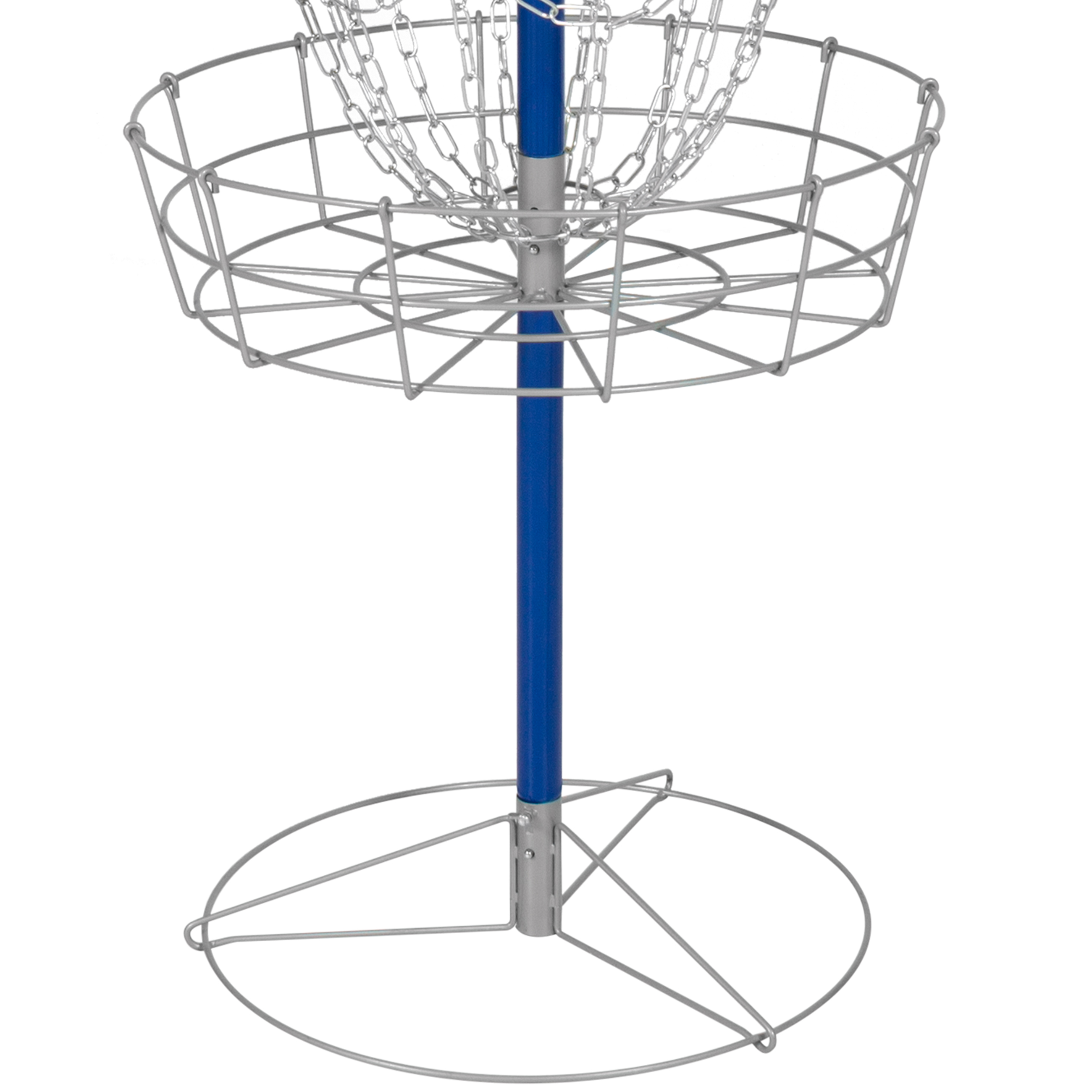 BCP Portable Disc Golf Basket Double Chains Steel Frisbee Hole