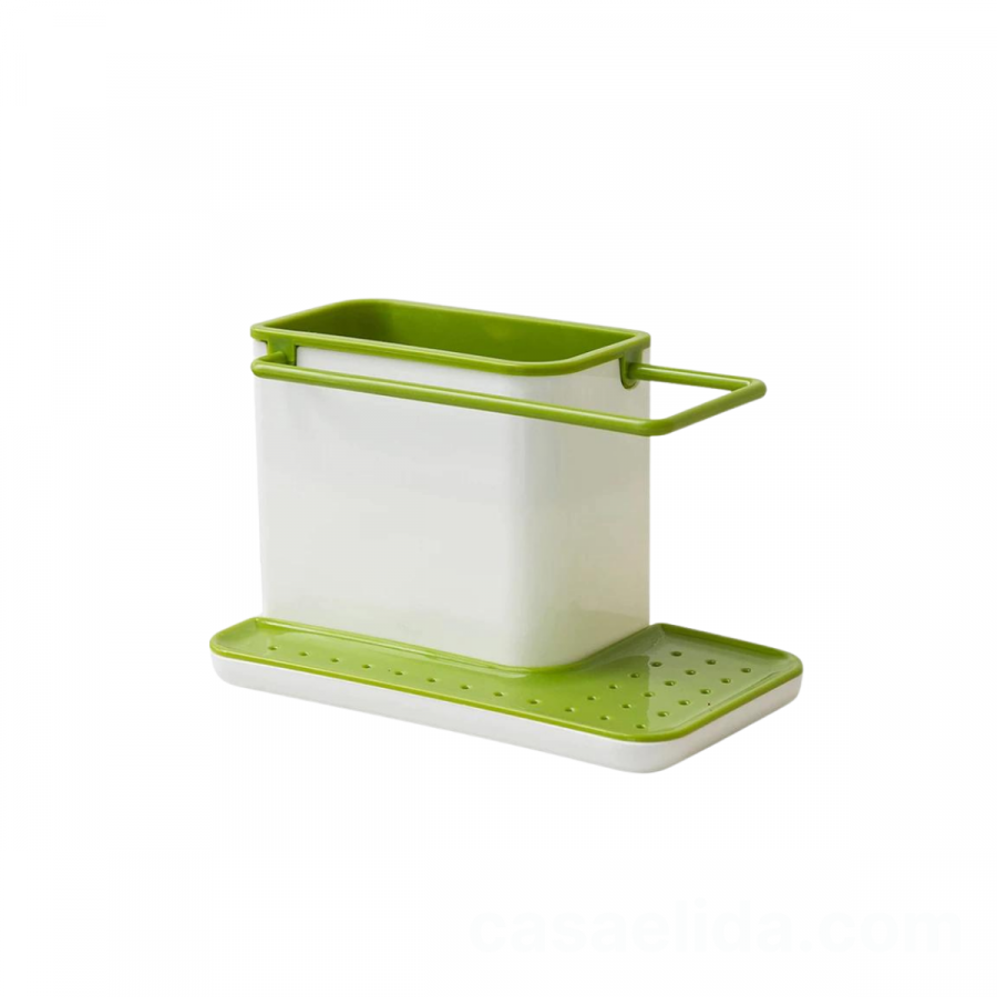 Organizador de lavadero verde, 13x21cm