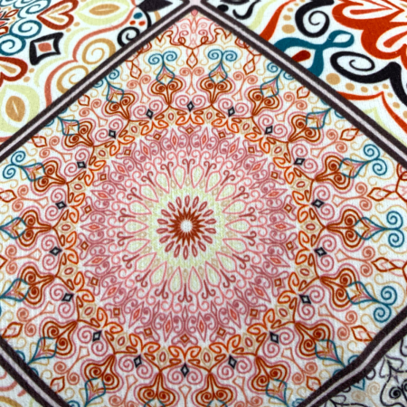 Cojín mandala oriental, 42cm