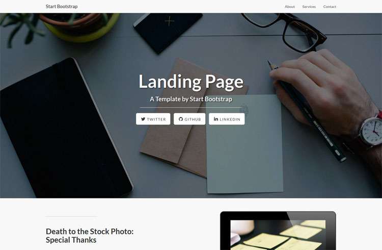 Landing Page – Bootstrap Landing Page