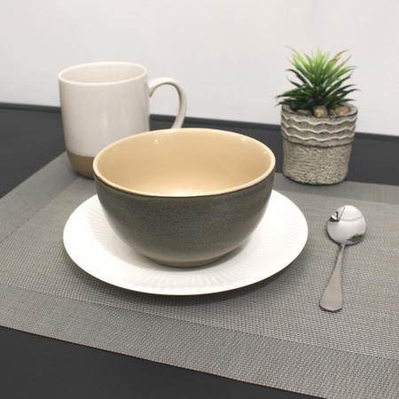 Bowl gris oscuro, 8xØ14cm