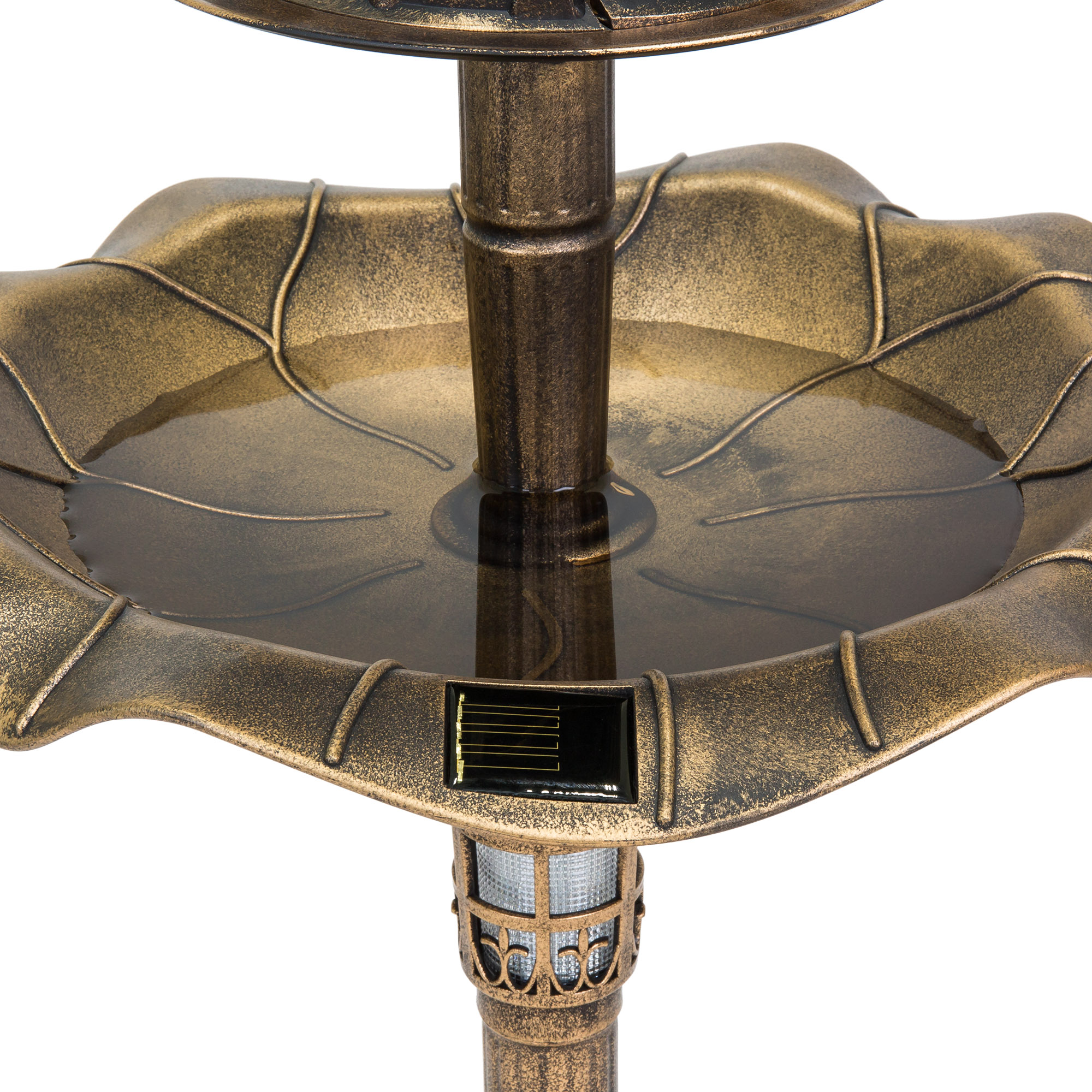 BCP Solar LED Bird Bath w/ Planter 842957111244 eBay