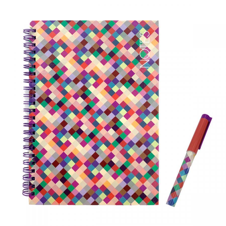 Libreta de notas + lapicero cuadrilet, A5