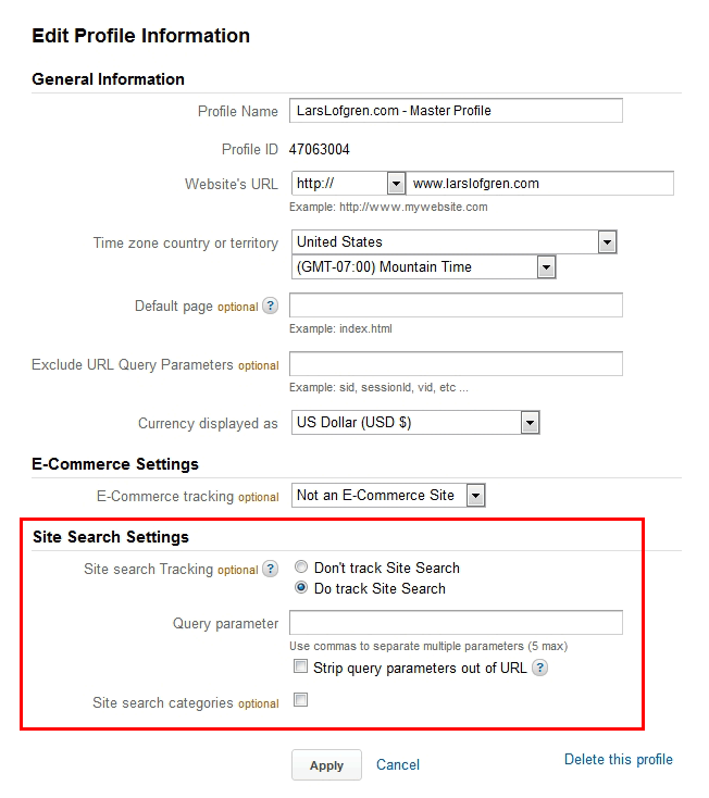 site search