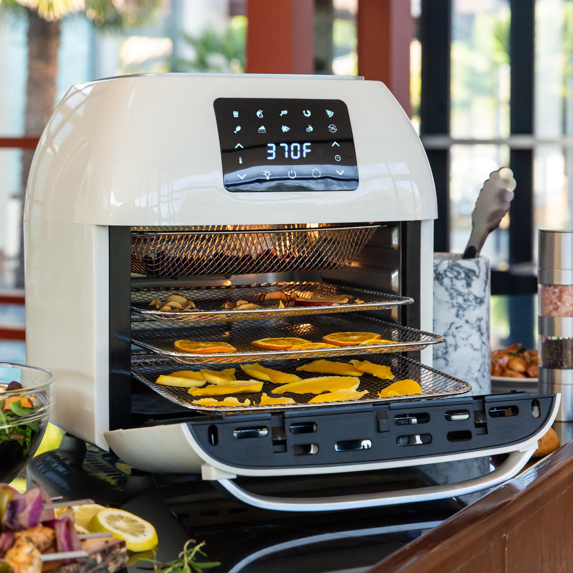 BCP 16.9qt 1800W 10-in-1 XXXL Air Fryer Countertop Oven, Rotisserie