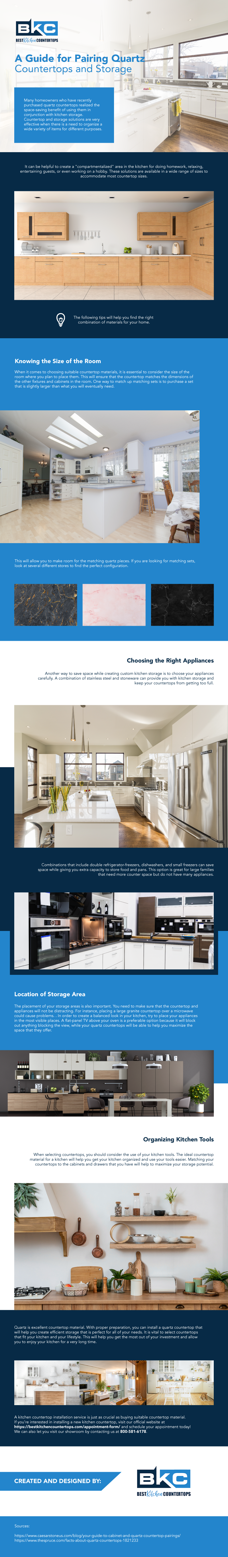 A Guide for Pairing Quartz Countertops and Storage ( Infographic ) | California