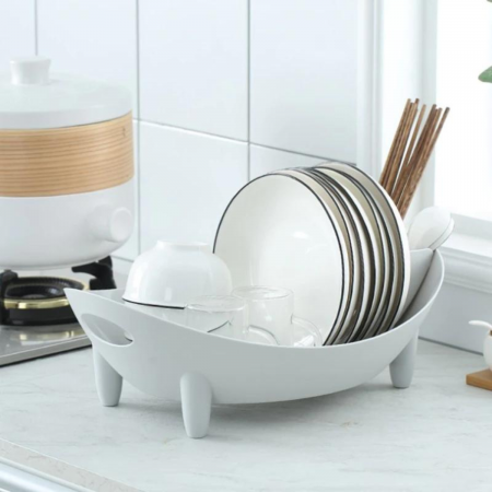 Escurridor de cocina gris, 14x42x32cm