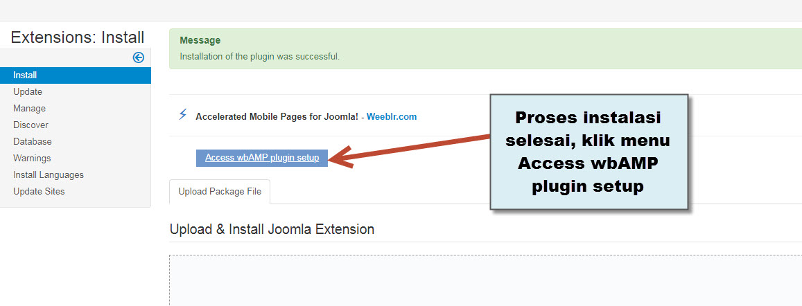 Panduan AMP Pada Joomla CMS - Instalasi Plugin Joomla