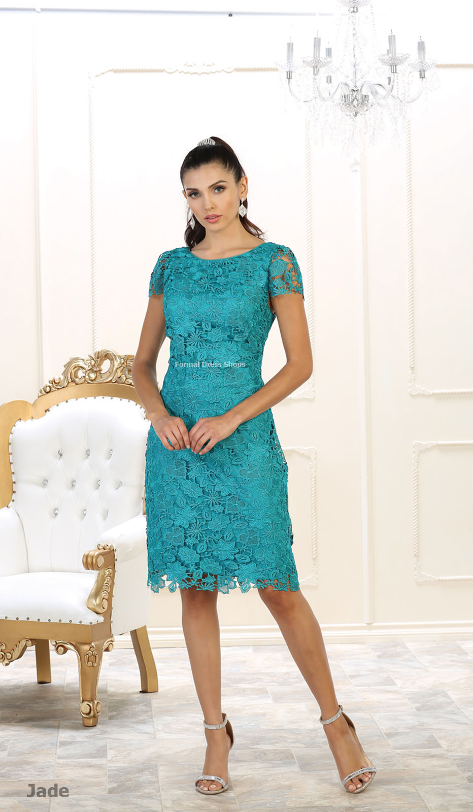 SEMI FORMAL  DESIGNER  MOTHER of THE BRIDE GROOM SHORT  DRESS  