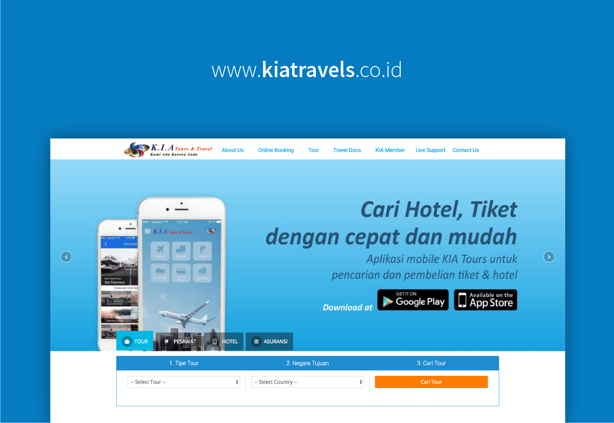 Cari Hotel dan Tiket Lebih Mudah dengan K.I.A Tours & Travel