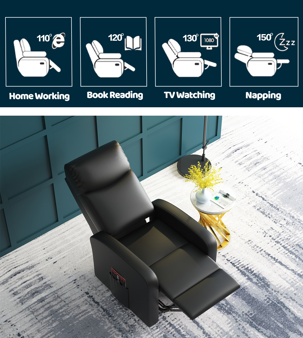Levede Massage Chair Recliner Chair Armchair Heated Lounge Sofa Elder (Optional) - Picture 54 of 130