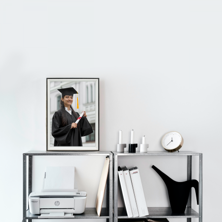 Marco de foto negro, 32x23.5cm, madera mdf