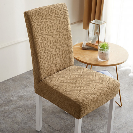 Funda para silla ajustable café claro, poliéster