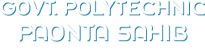 Government Polytechnic, Paonta Sahib