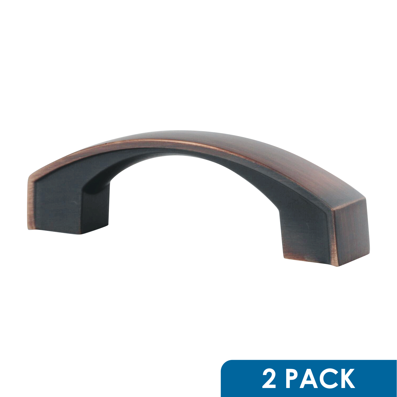 2x Bow Arch 3" Brushed OilRubbed Bronze Kitchen Pull Handle
