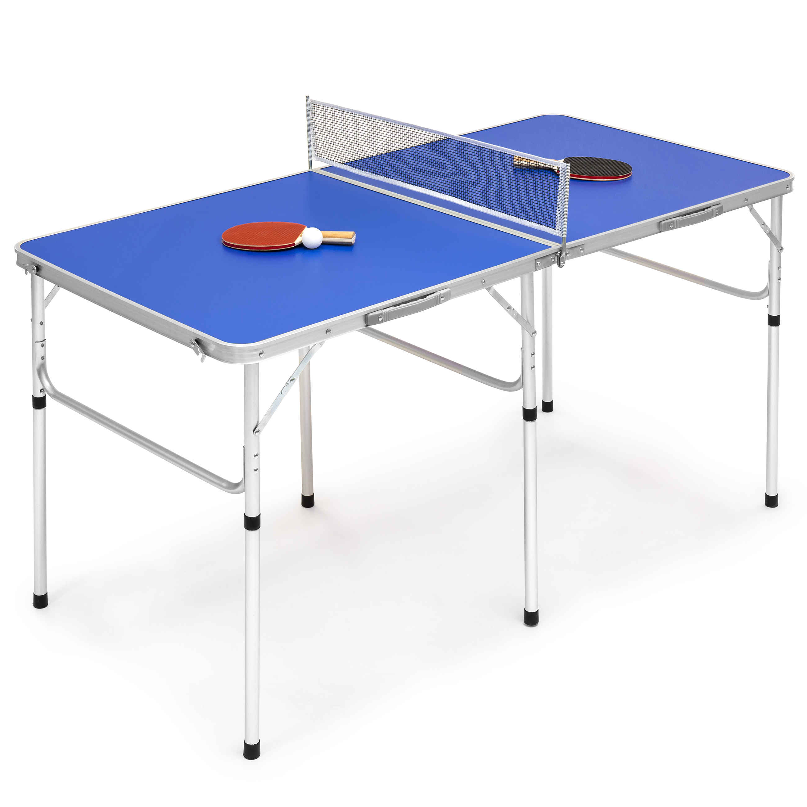 BCP 58in Portable Folding Ping Pong Table Game Set w/ Balls, Paddles, Net eBay
